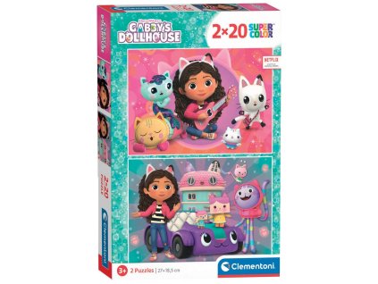 Clementoni - Puzzle Gábinin kouzelný domek 2x20 dílků