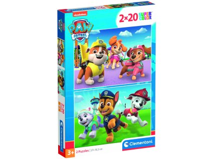 Clementoni - Puzzle 2x20 Tlapková Patrola