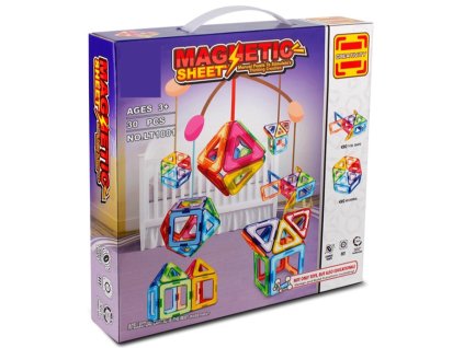 Magnetická stavebnice Magnetic Sheet 30 dílků