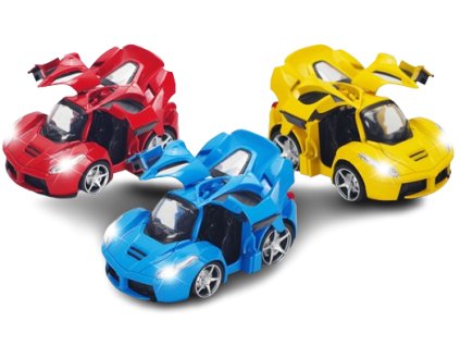 Auto 1:32 na zpětné natahování SVĚTLO/ZVUK více druhů