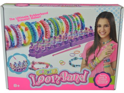 Sada gumiček 1200 ks s pletacím stavem