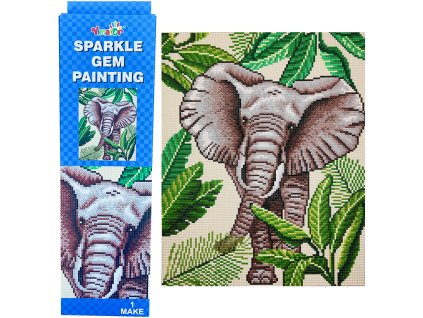 Diamantové malování - Slon