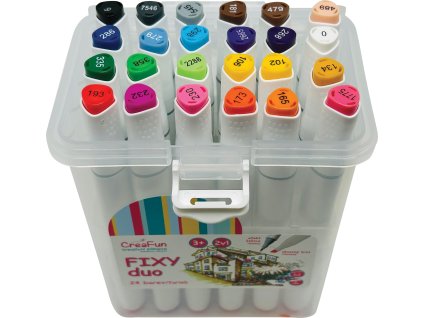 CreaFun - Fixy DUO v boxu 24 barev