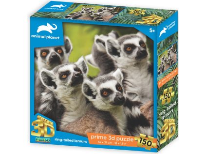PRIME 3D PUZZLE - Lemur 150 dílků