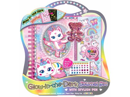 Sada Diář svítící ve tmě - KOČKA