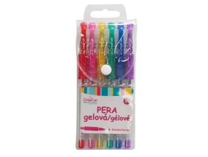 CreaFun - Gelová pera 6 barev