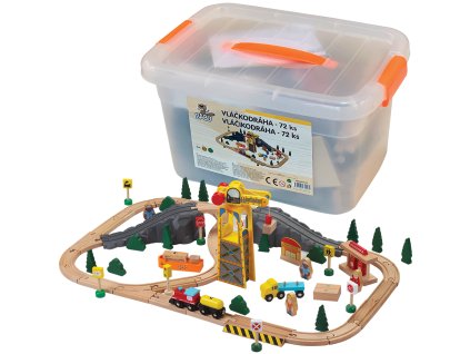 BABU vláčky - Vláčkodráha 72 dílů
