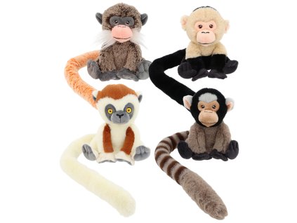 Keeleco Opička s ocasem 18 cm 4 druhy