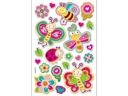 Samolepky 21 ks - MOTÝL