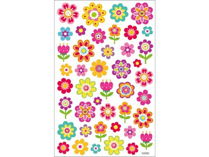 Samolepky Květy 35 ks
