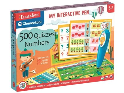 Clementoni - Interaktivní pero - 500 kvízů čísla