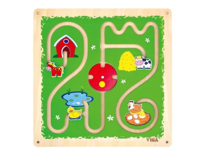 BABU - Labyrint se zvířátky dřevěná hra