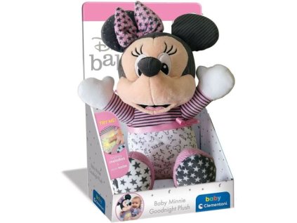 Baby Clementoni - Minnie - Plyšový svítící usínáček MINNIE