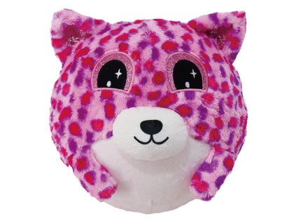 Nafukovací plyšový kamarád - Medvídek fialový 15 cm