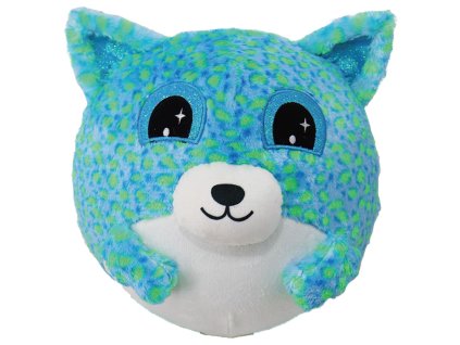 Nafukovací plyšový kamarád - Medvídek modrý 15 cm