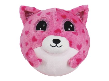 Nafukovací plyšový kamarád - Medvídek růžový 15 cm