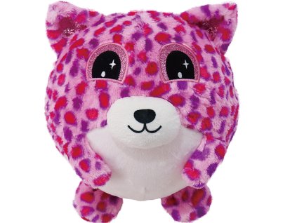 Nafukovací plyšový kamarád - Medvídek fialový 23 cm