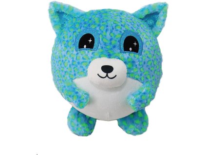 Nafukovací plyšový kamarád - Medvídek modrý 23 cm