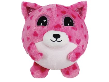 Nafukovací plyšový kamarád - Medvídek růžový 23 cm