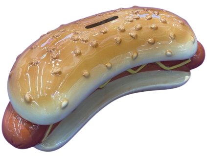 Keramická pokladnička Hot dog
