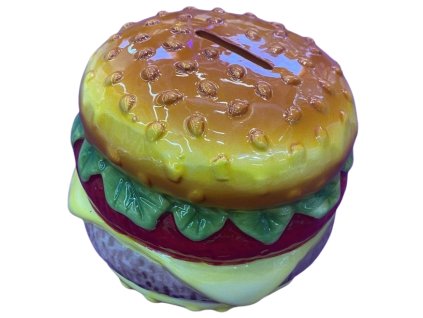 Keramická pokladnička Hanburger