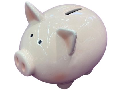 Keramická pokladnička Prasátko 15,5 cm