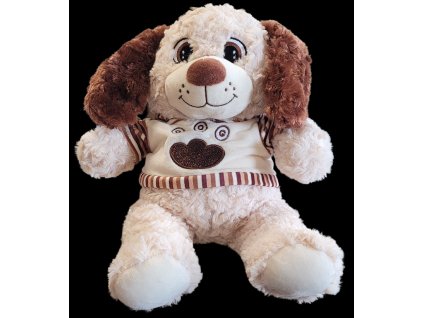 PLYŠÁKOV - Pejsek v tričku 30 cm