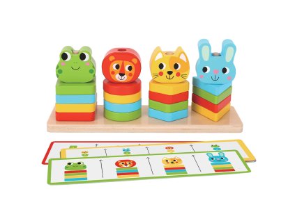 BABU - Dřevěná edukativní hra zvířátka