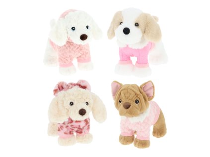 KEEL EP3559 - Pejsek v oblečku 18 cm - 4 druhy