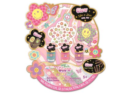 Sada laků a samolepek na nehty