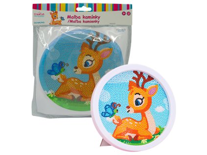 Diamantové malování s rámem - Kreslený koloušek 17 cm