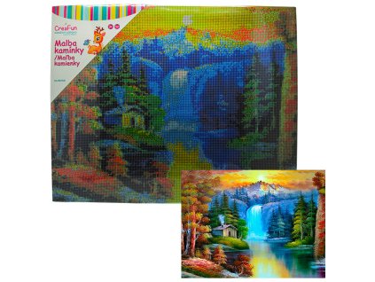 Diamantové malování - Vodopád 40 x 50 cm