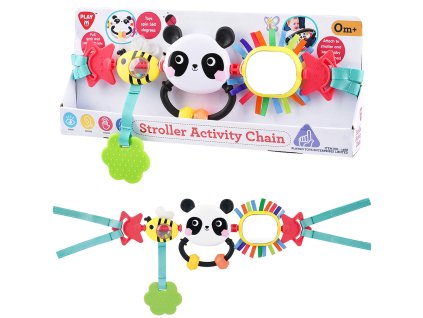 PLAYGO - Závěsná hračka na kočárek PANDA a VČELKA