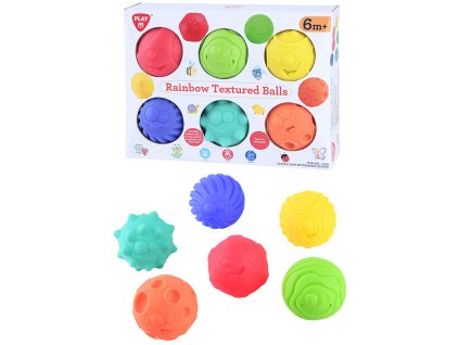 PLAYGO - Senzorické barevné míčky 6 ks