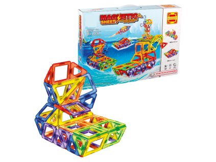 Magnetická stavebnice 104 ks- Loď
