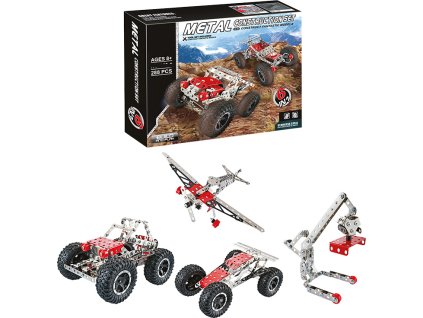 Kovová stavebnice 288 ks - 6 v 1