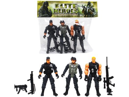 Akční figurky vojáků 3 ks serie 2