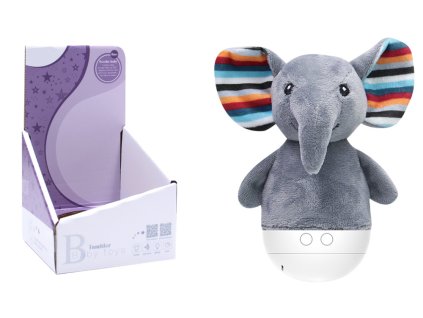 USÍNÁČEK s osvětlením a hudbou SLON