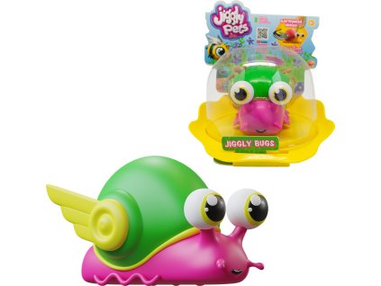 JIGGLY BUGS Šnek růžový