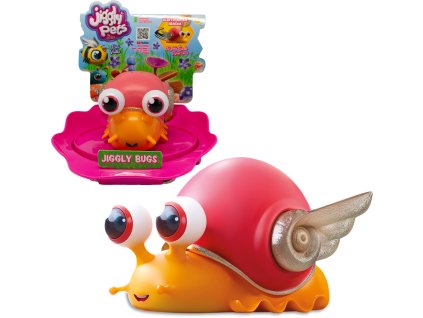 JIGGLY BUGS Šnek oranžový