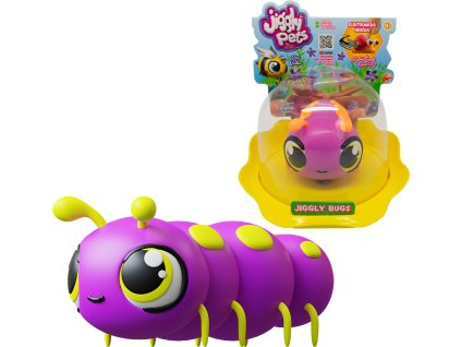 JIGGLY BUGS Housenka fialová