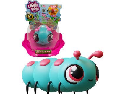 JIGGLY BUGS Housenka modrá