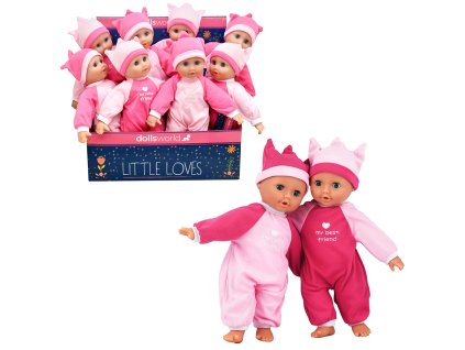 Dolls World - Mazlící panenka Eliška a Terezka 30 cm - 2 druhy