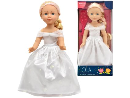 Dolls World - Módní panenka Lola WHITE - 36 cm