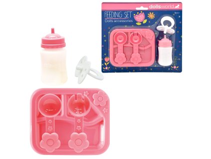 Dolls World - Set doplňků pro panenky - krmení a péče