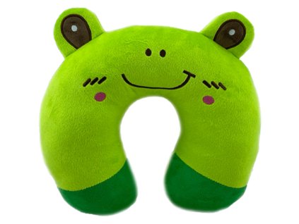 Plyšový záhlavník - Žabka