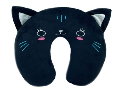 Plyšový záhlavník - Kočka