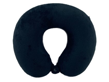 Záhlavník z mikrovlákna s paměťovou pěnou - černý