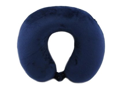 Záhlavník z mikrovlákna s paměťovou pěnou - modrý