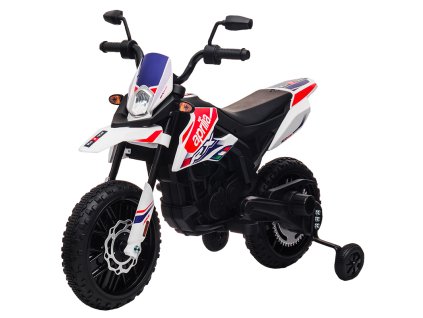 Dětská elektrická motorka APRILIA RX-125 bílá